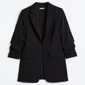 H&M Women's Gathered-Sleeve Blazer - NWOT